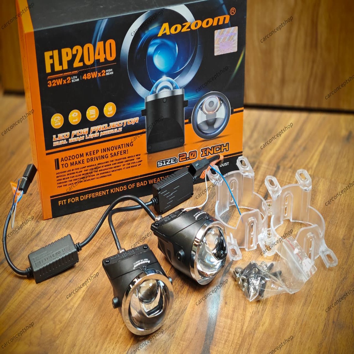 AOZOOM FLP2040 2 Inch Laser Projector Fog Lamp