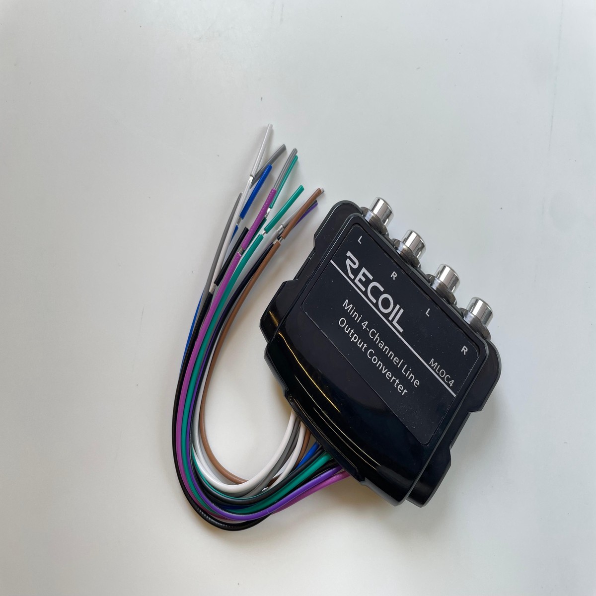 Recoil MLOC4 4-Channel Smart Micro Line Output Converter with 60 Ohm Load Support