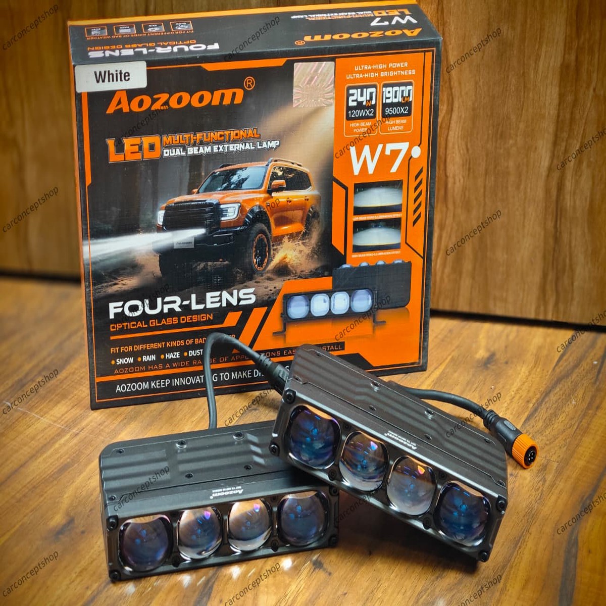 AOZOOM W7 4 Lens Auxiliary Light  19000 Lumens