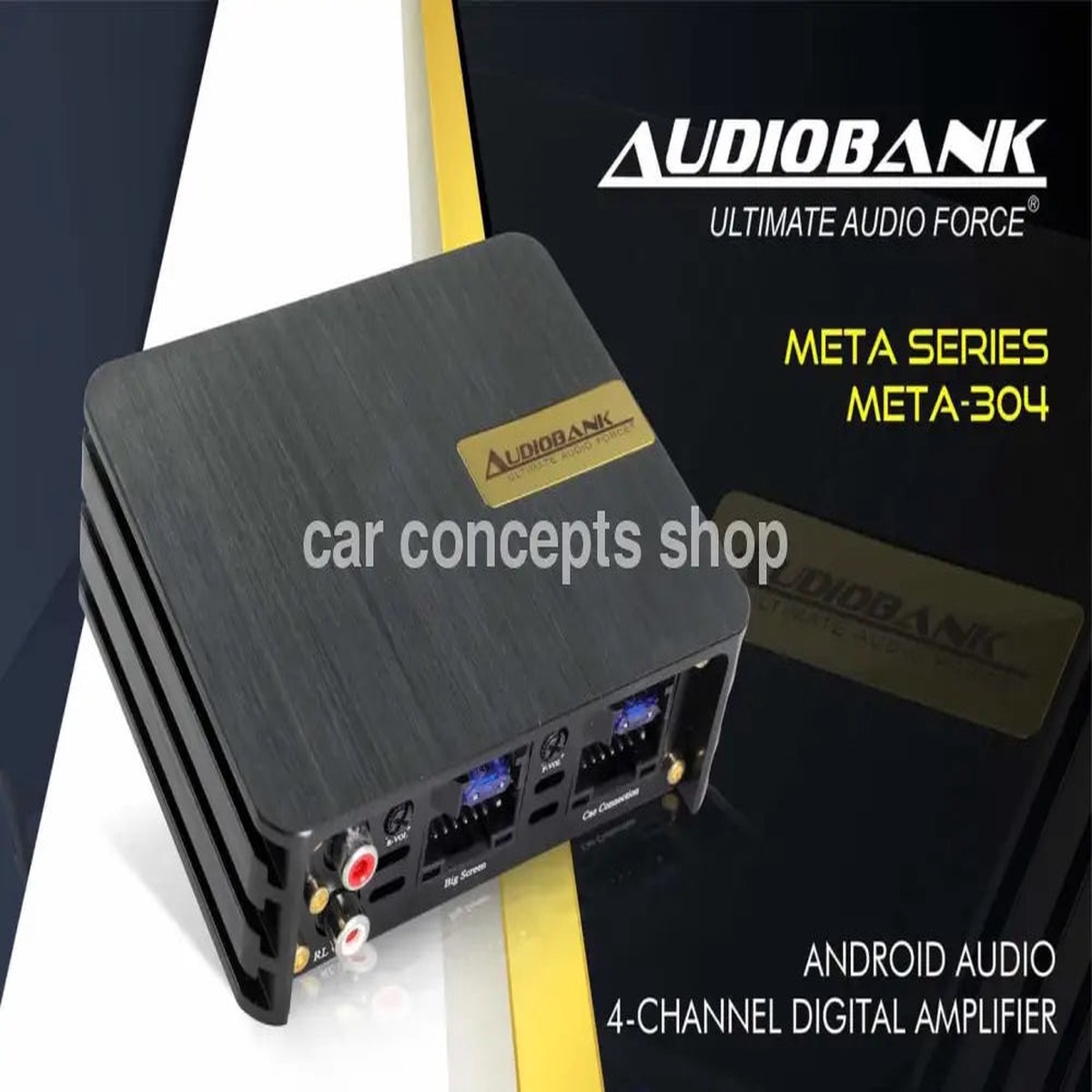 Audiobank META 304 4-Channel Amplifier for 9-10 Inch Android Player (plug – play)