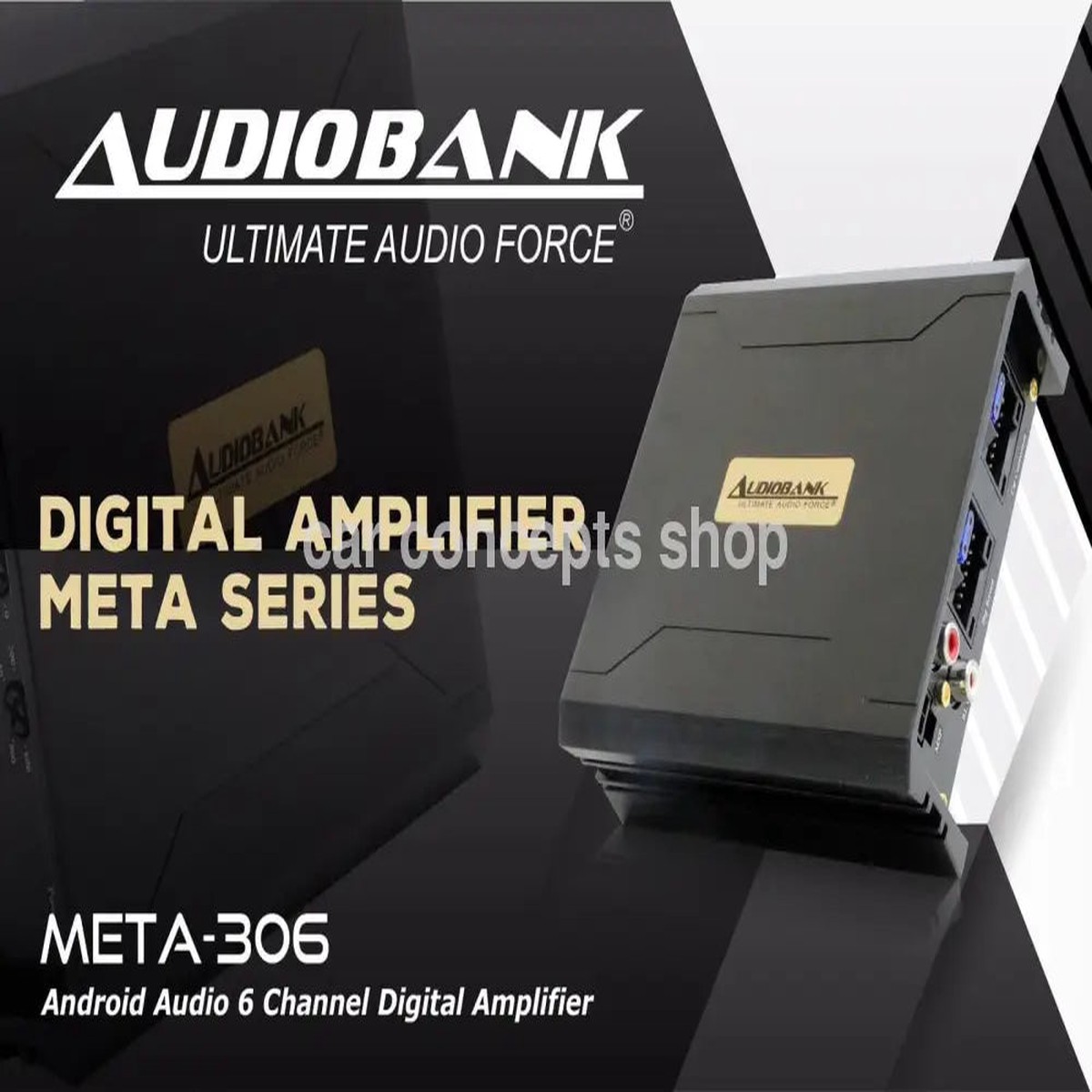 Audiobank META 306 6 Channel Amplifier for 9-10 Inch Android Player (plug _play)