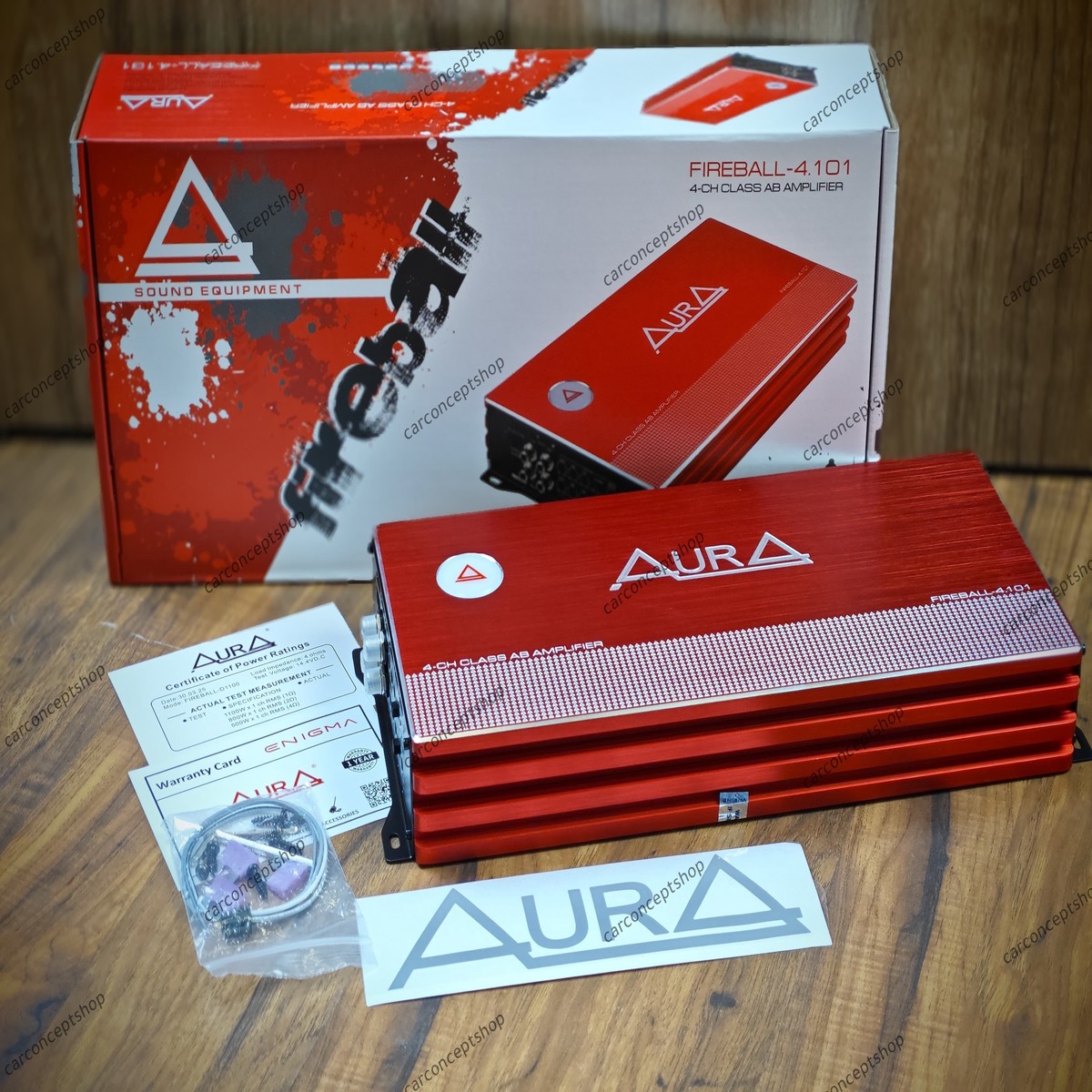 Aura Car Audio Fireball 4.101 4 Channel Amplifier