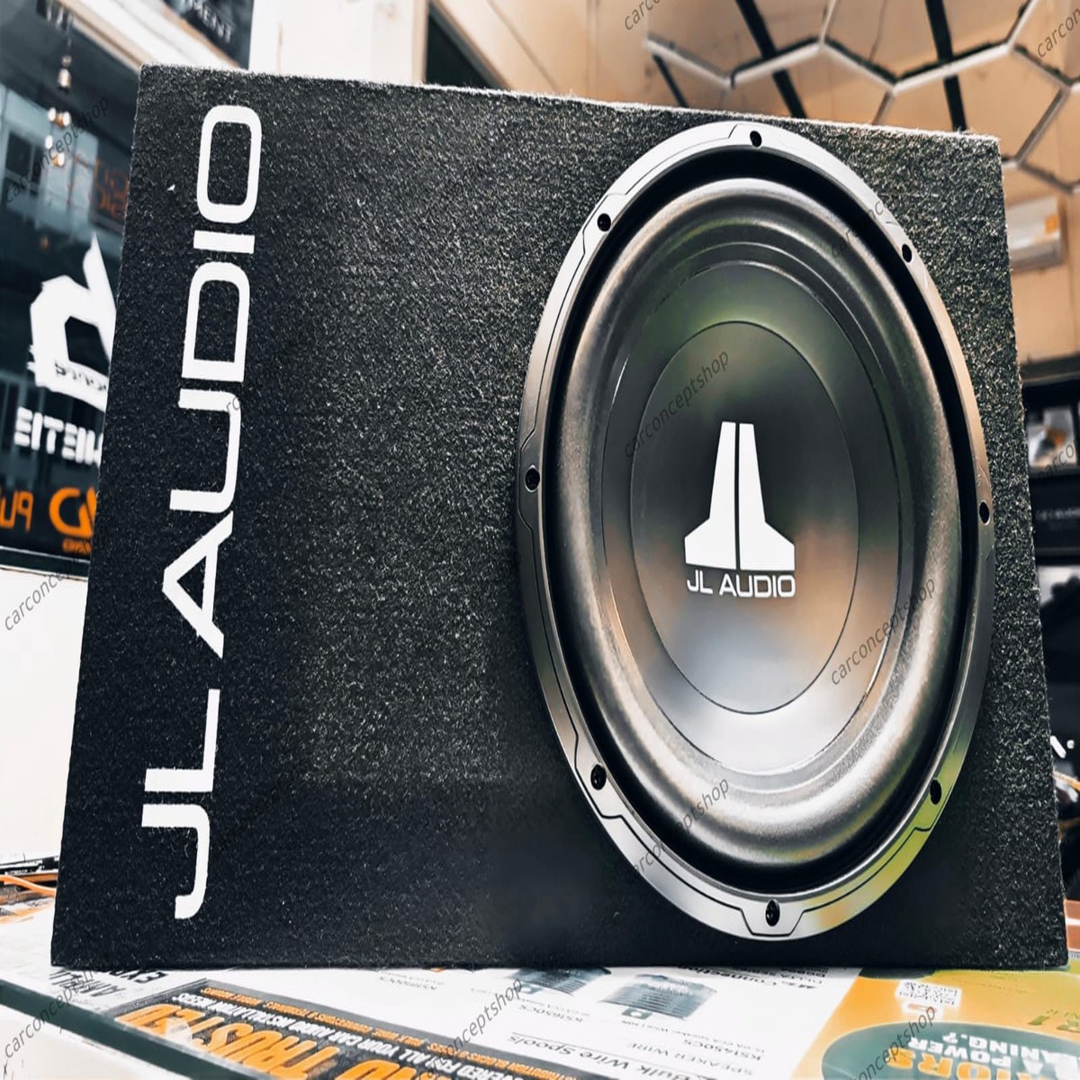 JL Audio 12W0V3-4 300 Watt Subwoofer with Sealed Enclosure