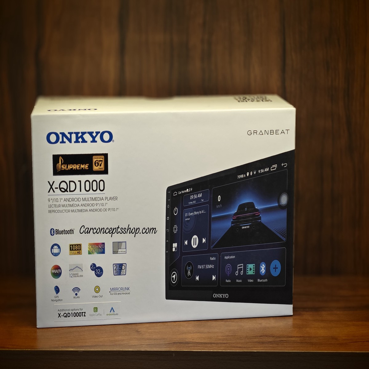 Onkyo Car Android X-qd 1000  2gb RAM 32 Gb ROM 9 Inch