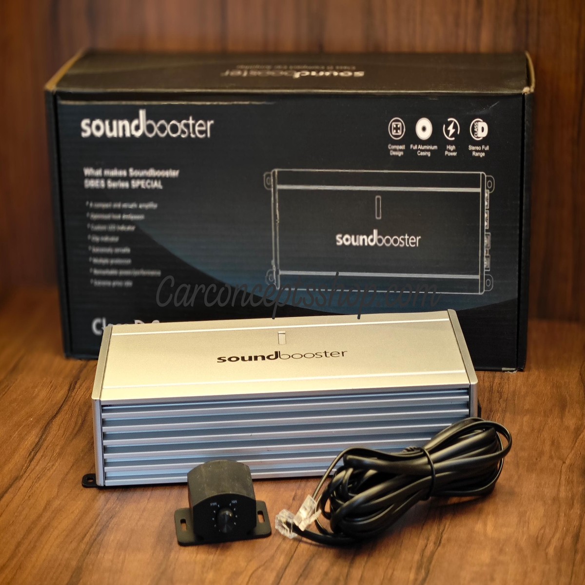 Sound Booster DBES1000.1 Mono Amplifier 1000W RMS w/ Bass controller Class D