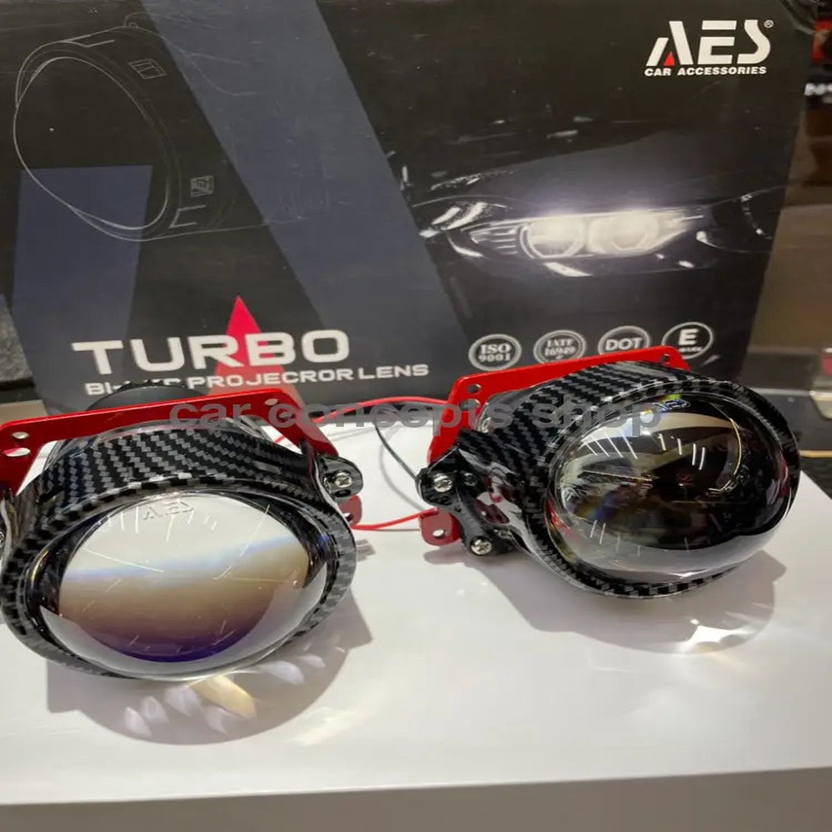 AES Turbo Bi-led Projector Lens 3 Inch Blue