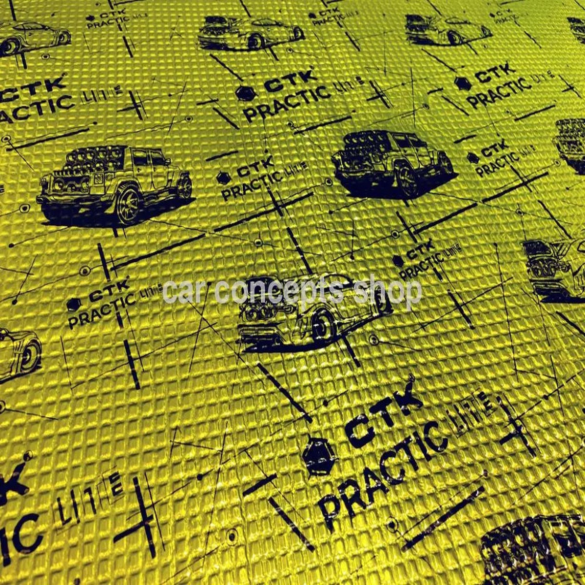 CTK (Made in Ukraine) Lemon Car Sound Deadening/Damping Sheet 4 Sheets