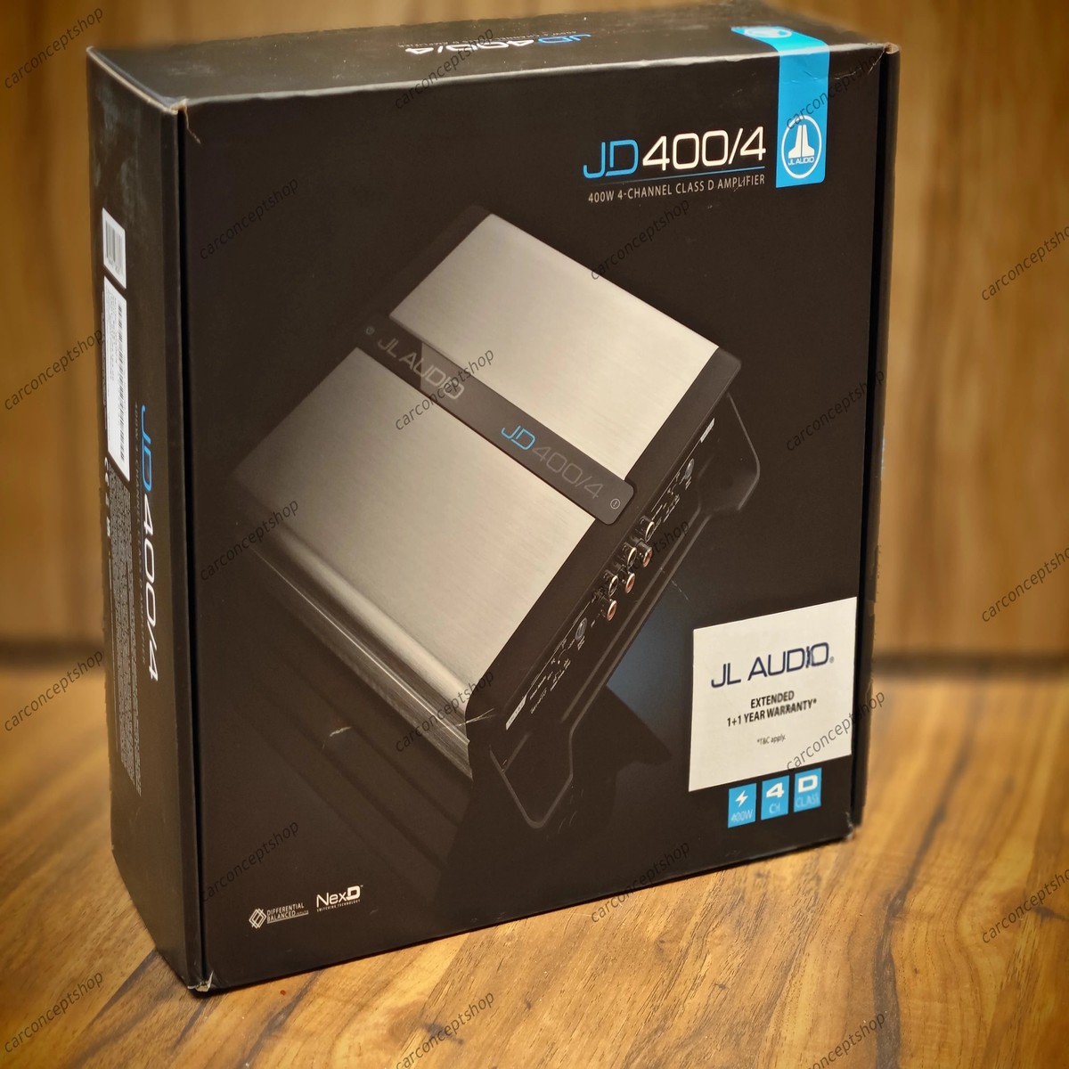 JL Audio JD400/4 4CH. Class D Full-Range Amplifier, 400 W