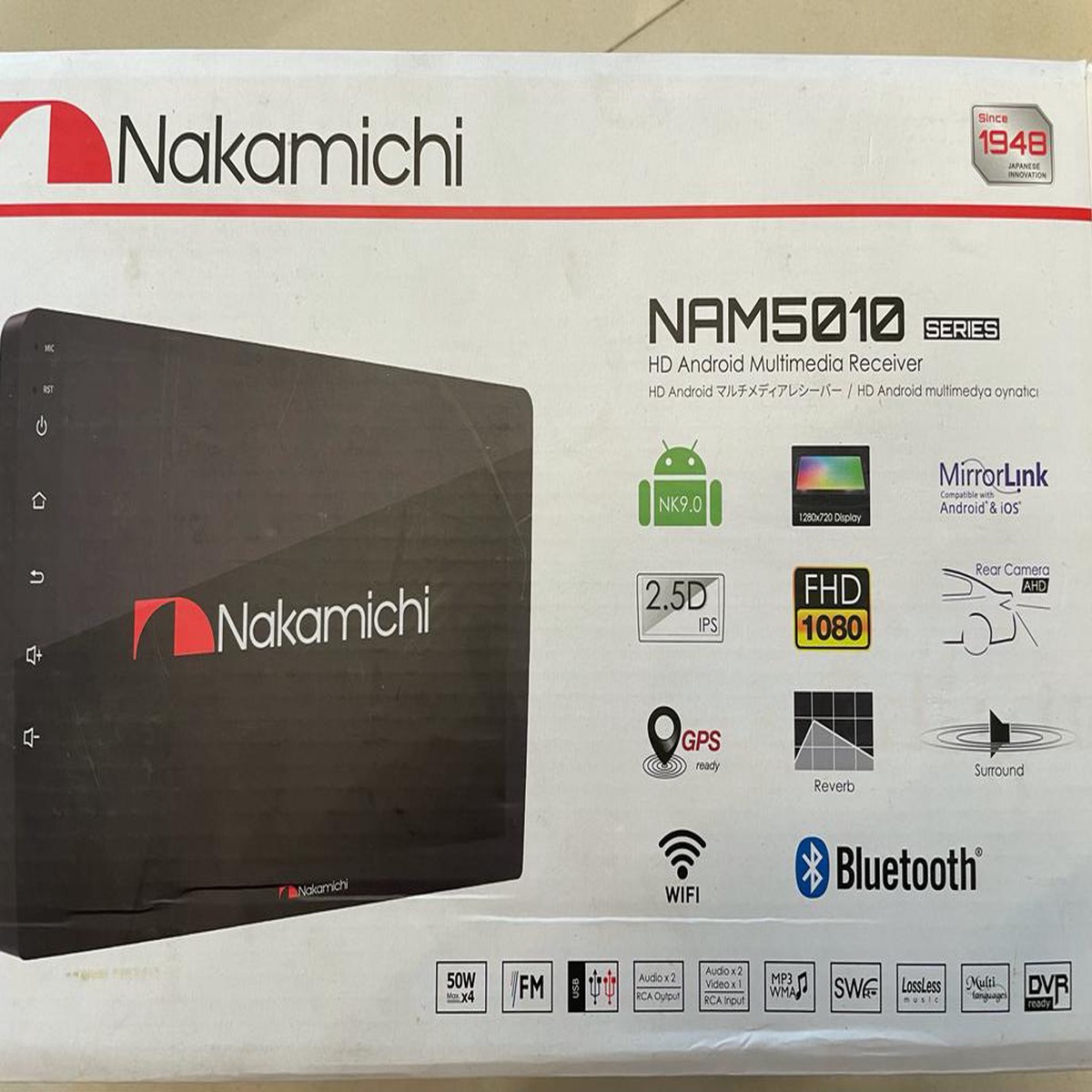 Nakamichi NAM5010 9 Inch Car Android Player For Car
