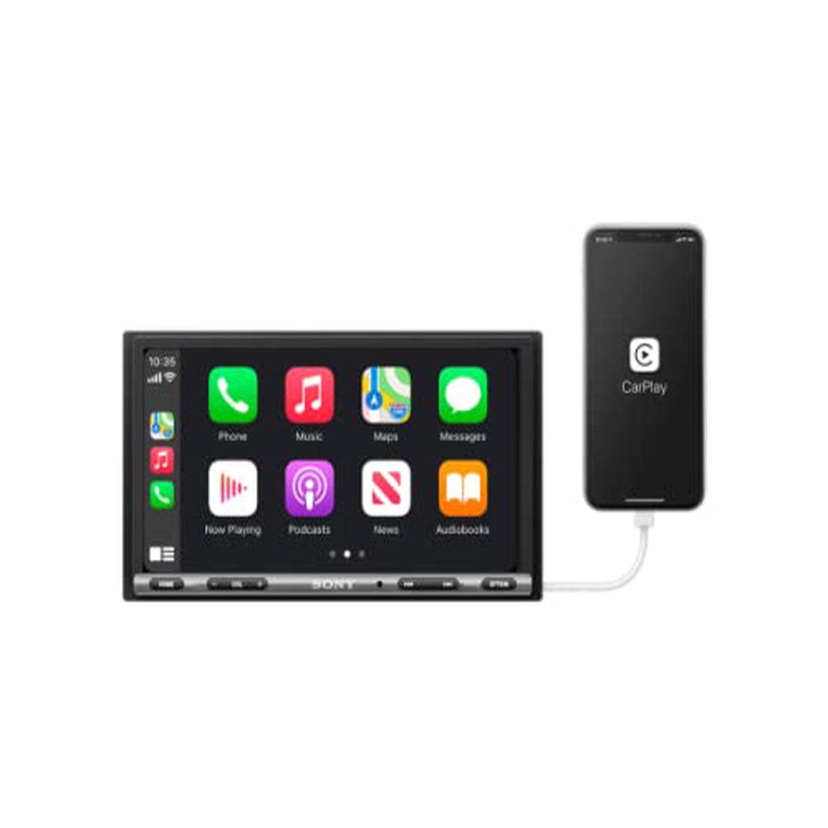 Sony XAV AX 3200 6.95″(17.6cm) Digital Media Receiver With WebLink Cast Apple Carplay