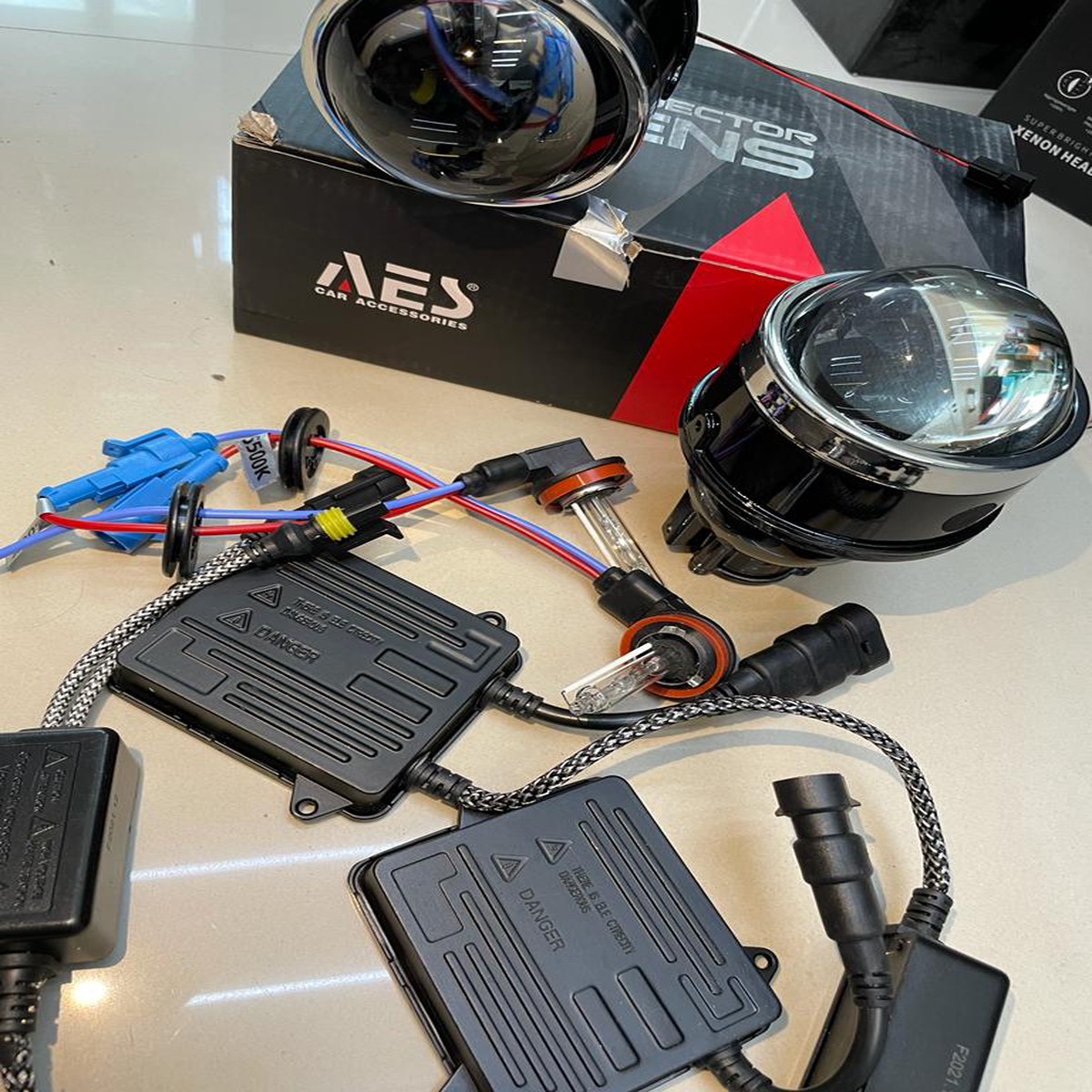 AES Fog Projector Kit Clear 55w 5500k