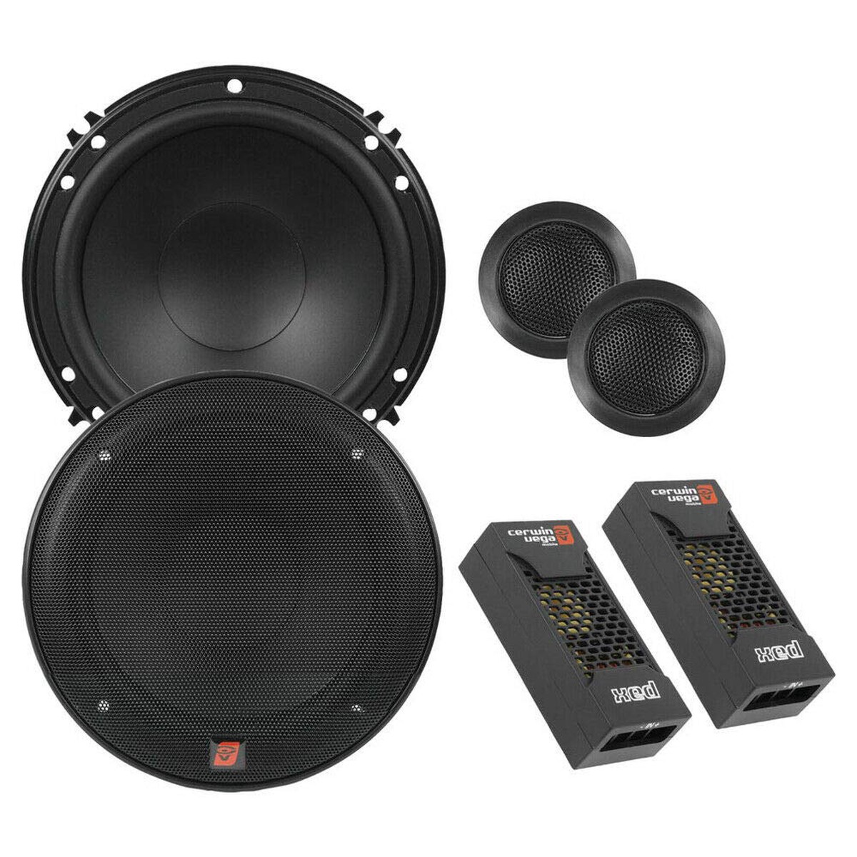 CERWIN-VEGA MOBILE VEGA XED650C 300 Watts Max 2-Way Component Speaker Set