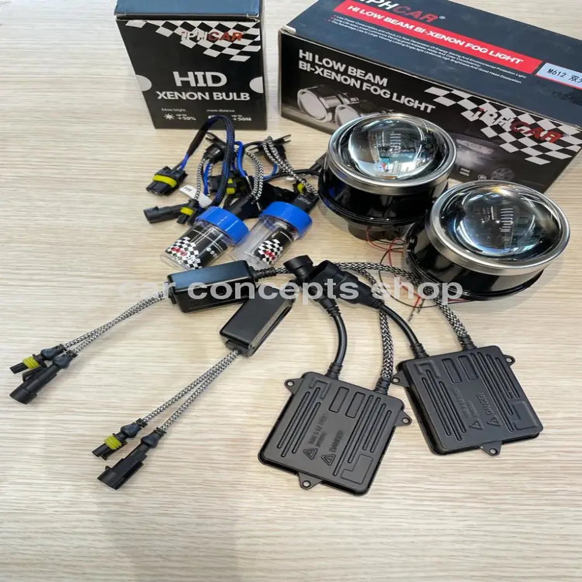 IPHCAR M612 Flat Projector With Iph 5500k Bulb And Eb-5 Fast Start Ballast Kit