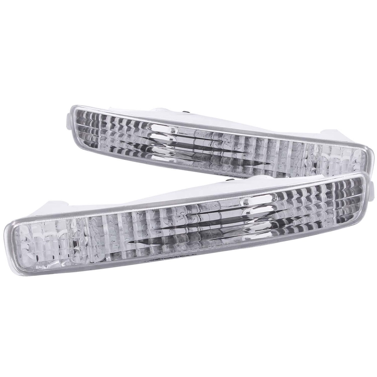 Anzo USA 511009 Honda Accord Chrome Euro w/Amber Reflector Bumper Light Assembly  (Sold in Pairs)
