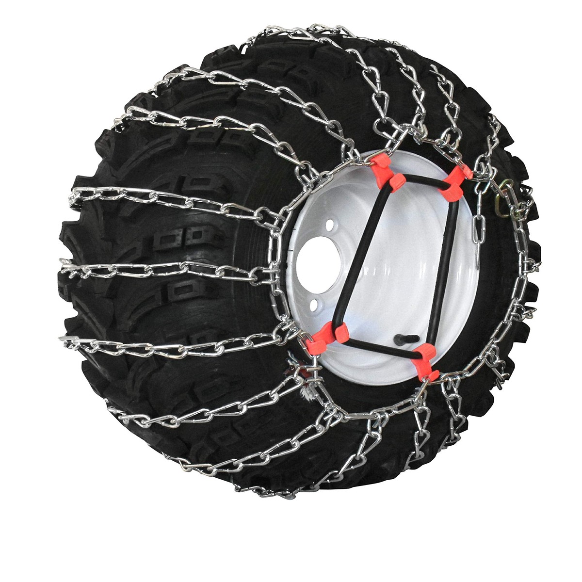 Grizzlar GTU240 Garden Tractor Snowblower 2 link Ladder Alloy Tire Chains Tensioner included 4.00/4.808 4.808 4.008