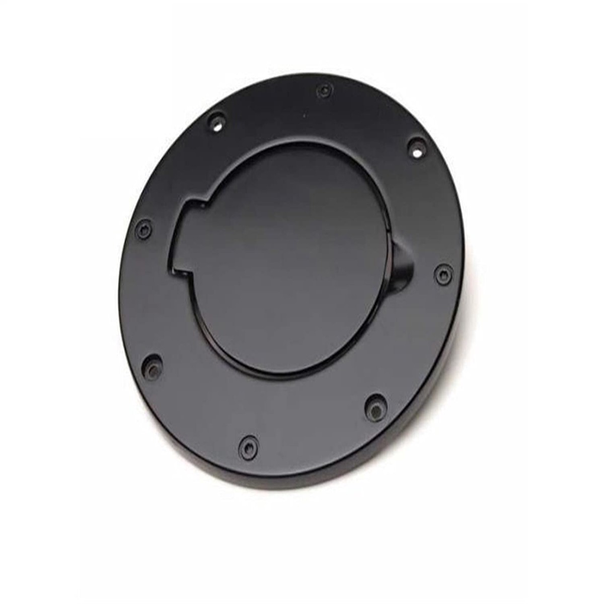 RAMPAGE PRODUCTS Rampage Fuel Door Cover | Billet Style, Aluminum, Black | 75006 | Fits 1997  2006 Jeep Wrangler TJ