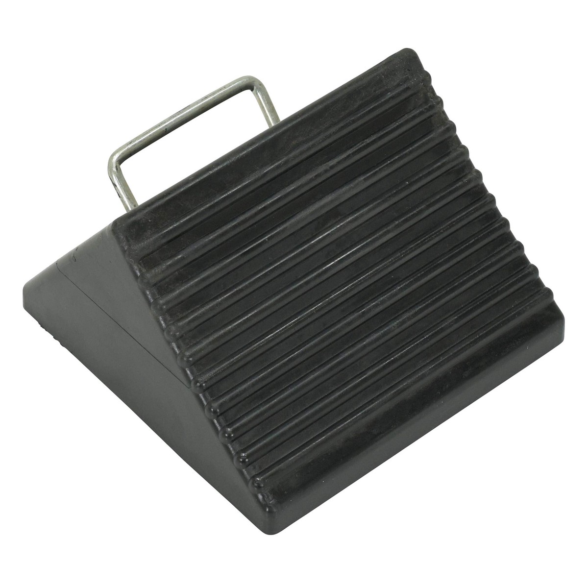 Vestil RWC3 Mini Rubber Wheel Chock, 8 inch Width, Black, 1 Count (Pack of 1)