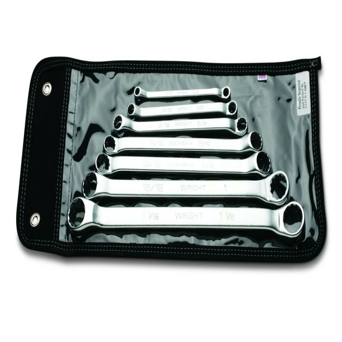 Wright Tool WRIGHTGRIP 2.0 12 Point Box Wrench Set 7 Piece SAE 749