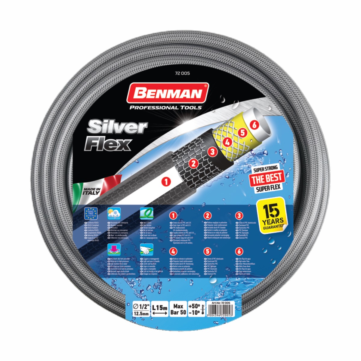 Silver Flex Hose