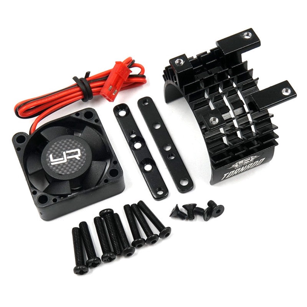 Yeah Racing Ventilateur Aluminium 30mm + Support Moteur 540 YA-0653BK